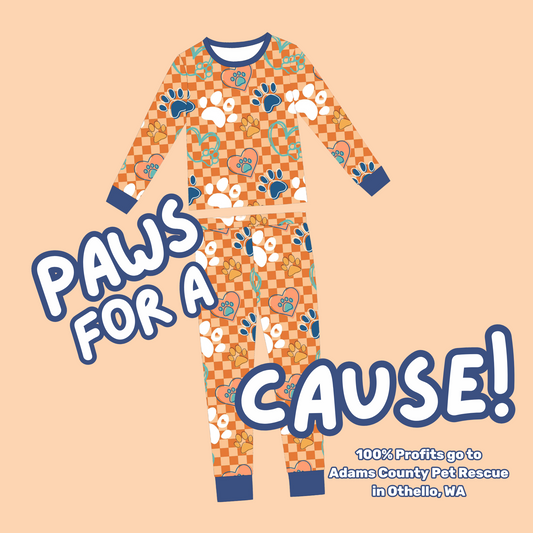 PAWS FOR A CAUSE Two Piece Bamboo Pajamas