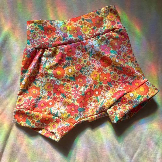 Groovy Multi Color Floral Bummies