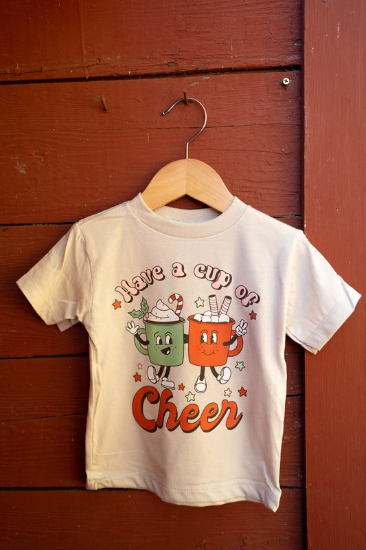 Have A Cup Of Cheer Holiday Kids Tee