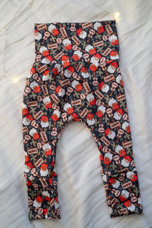 Rodeo Santa Holiday Grow With Me Joggers